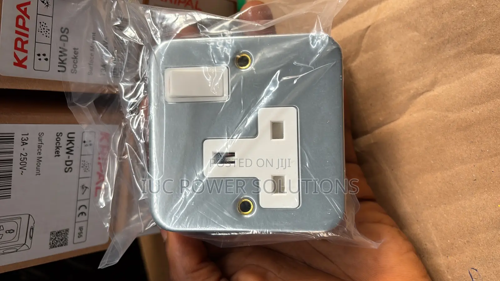 13amp Metal Switches and Socket (With Patress)