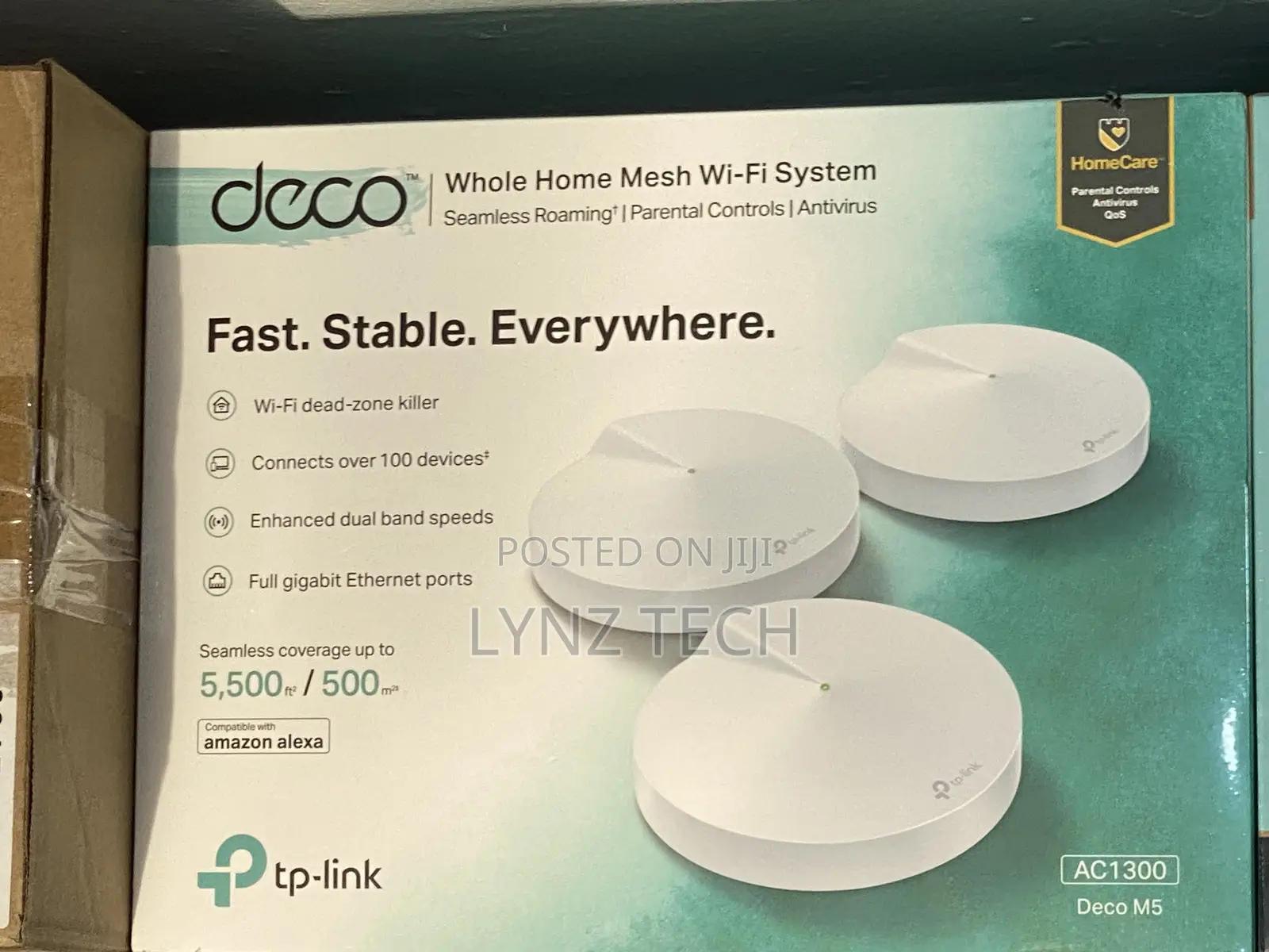 Tp-Link Ac1300 Deco M5 Dual Band Wi-Fi 5 Mesh System