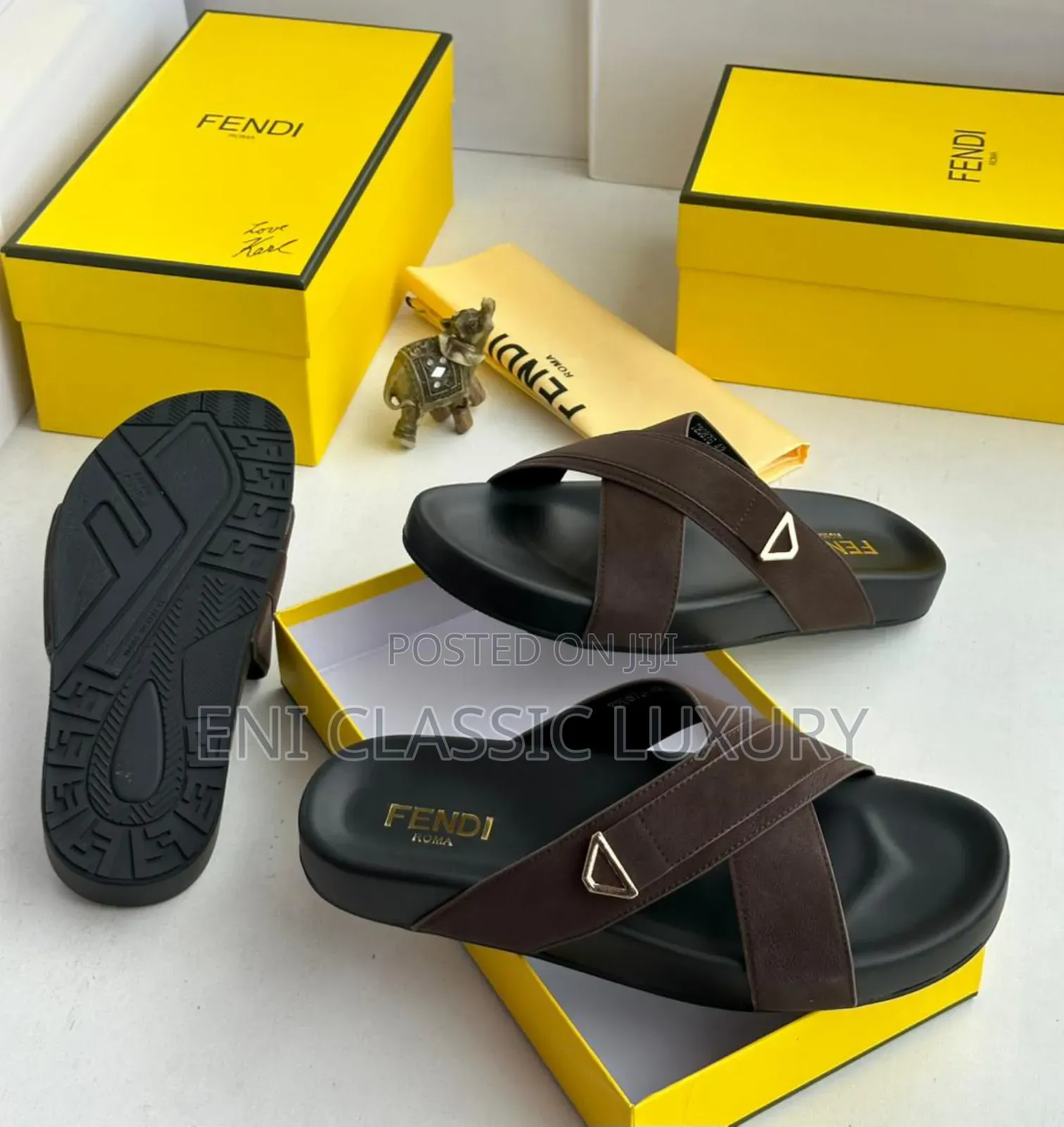 Best Quality Luxury Men's Slippers Versace Well Banded Package