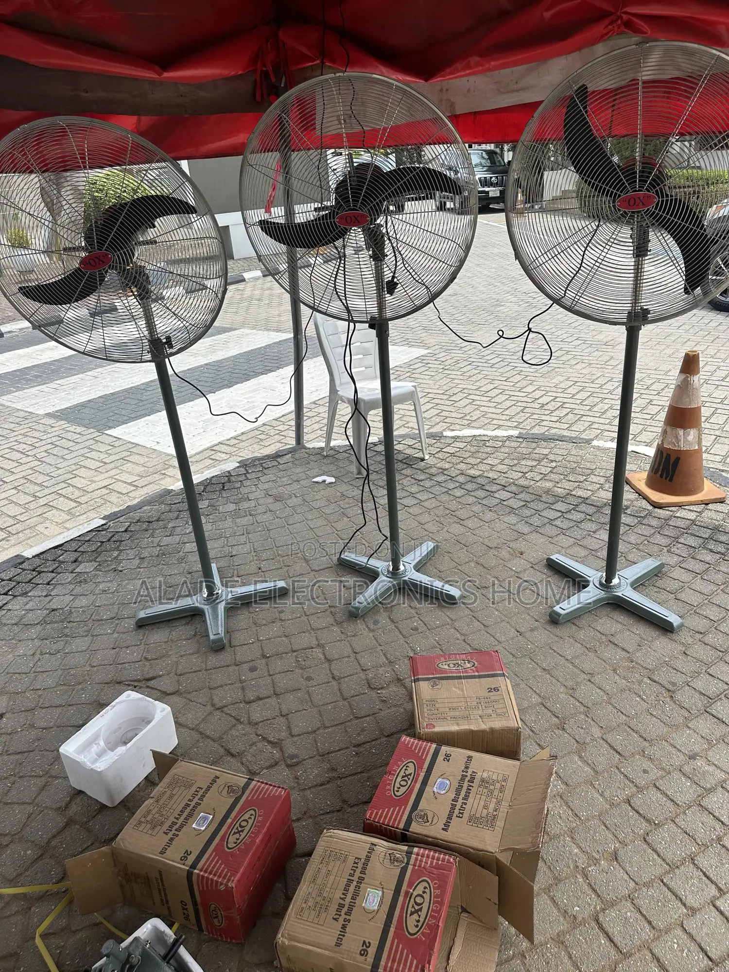 Industrial Ox Standing Fan 26” 100% Copper. 10yrs Warranty