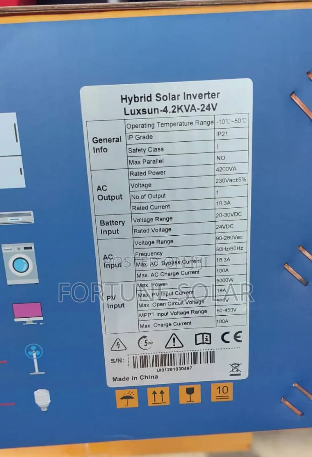 Luxsun 4.2kva 24v Wall Mount With Digital Display