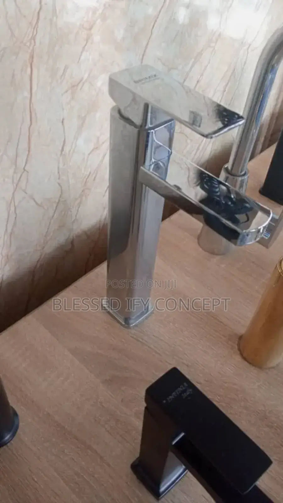 Long Neck Square Basin Mixer