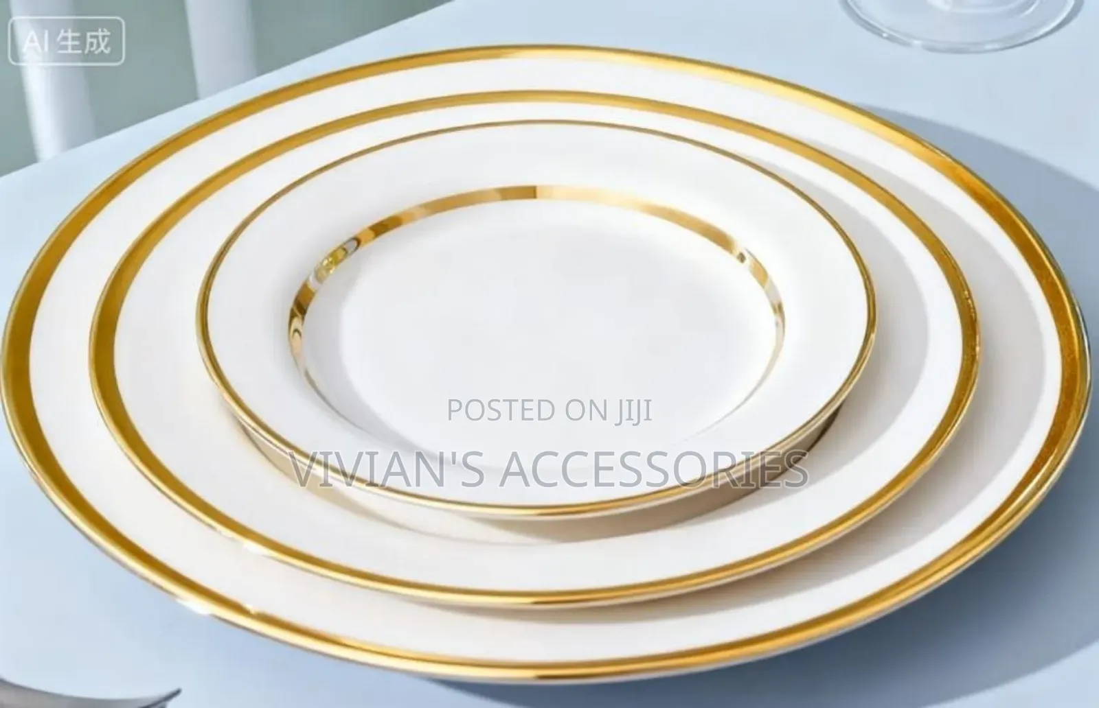 Luxury Ceramic Charger Plate Set