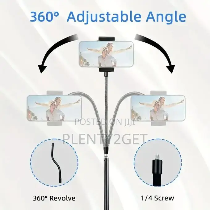 145cm Adjustable Mobile Phone Tripod, Floor Standing Tripod, 35cm Goos