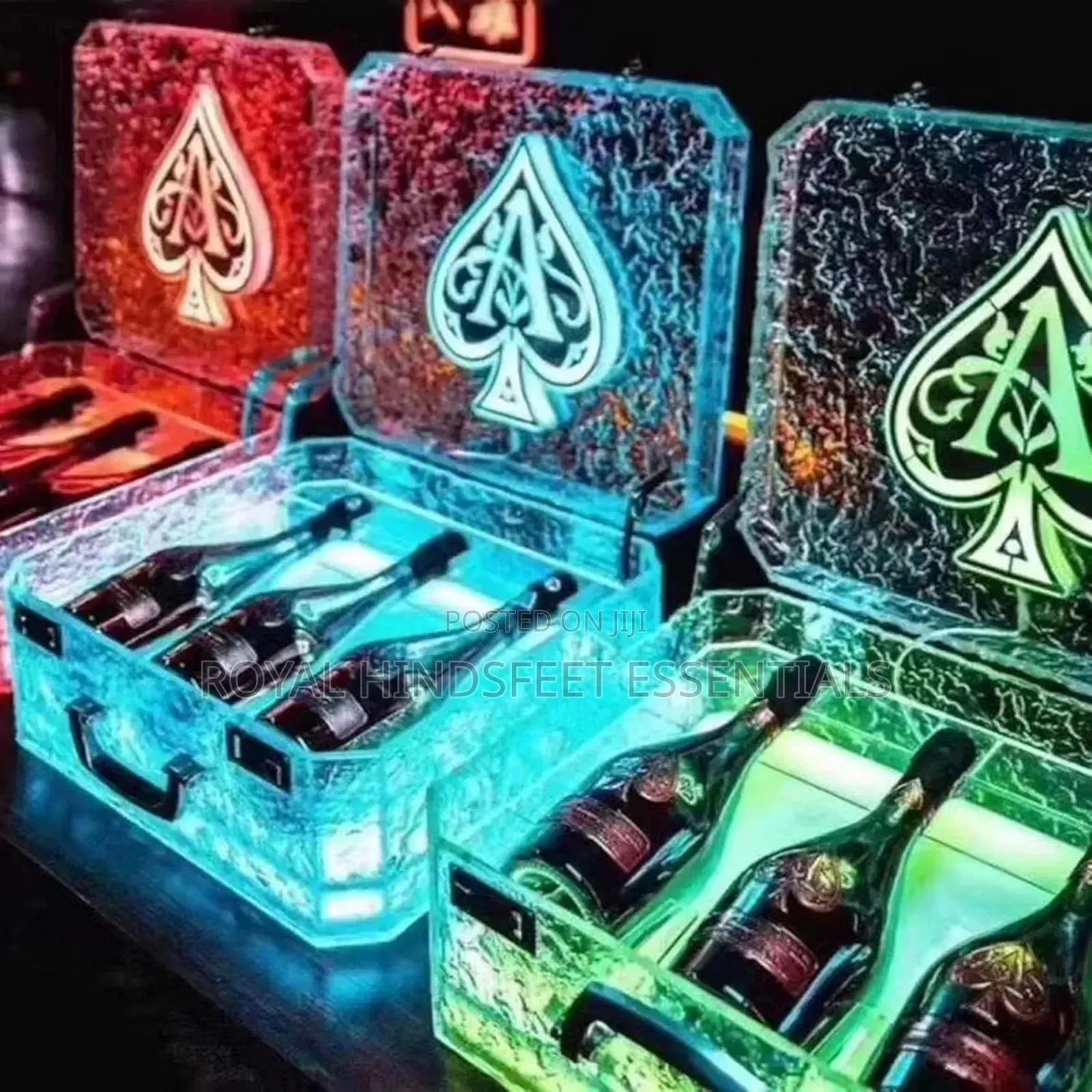 Led Briefcase Champagne / Wine Presenter Glorifier Display Case