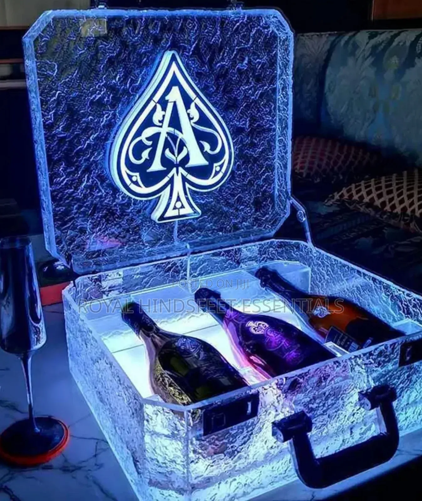 Led Briefcase Champagne / Wine Presenter Glorifier Display Case