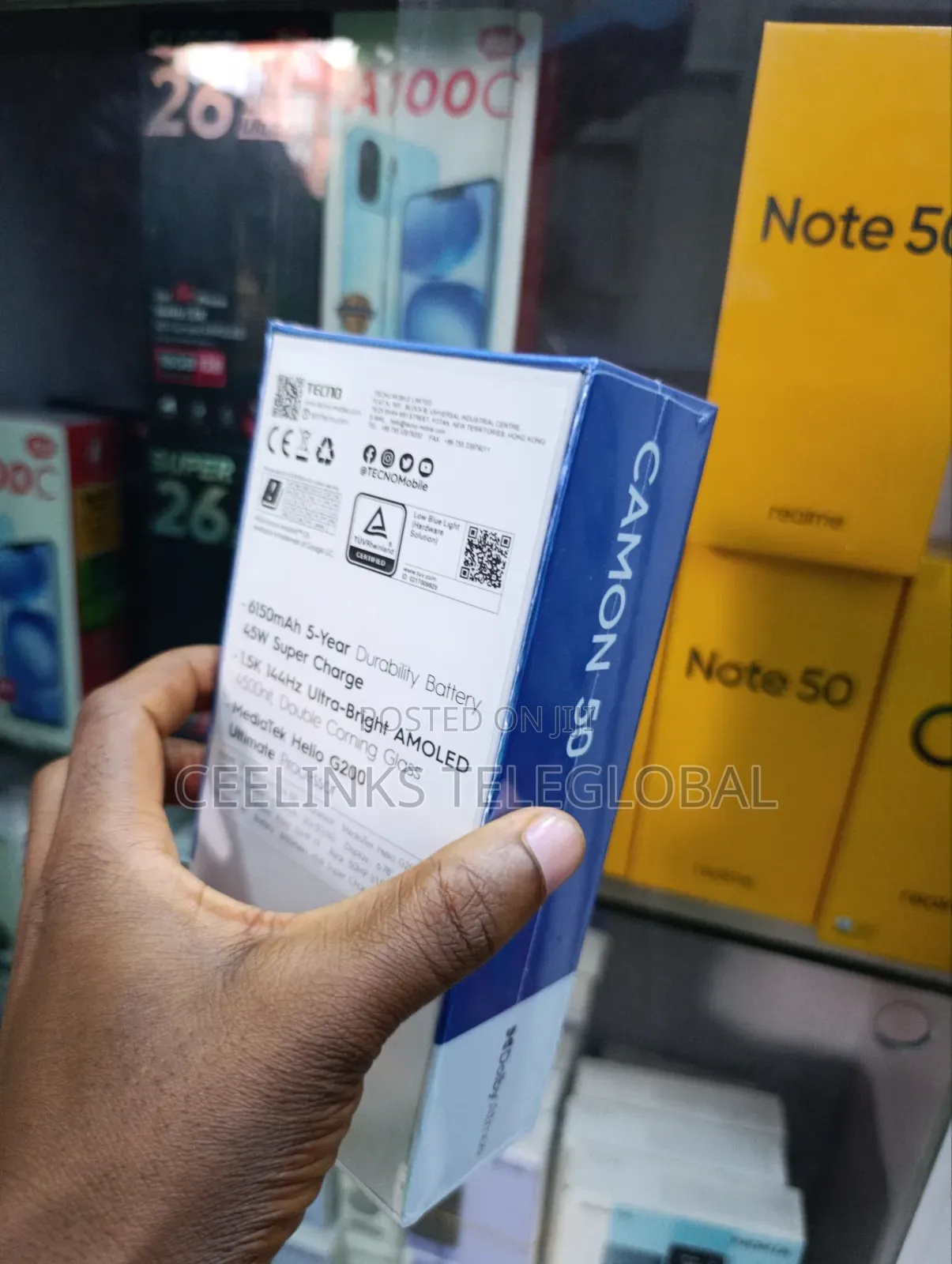 New Tecno Camon 50 256 GB Blue