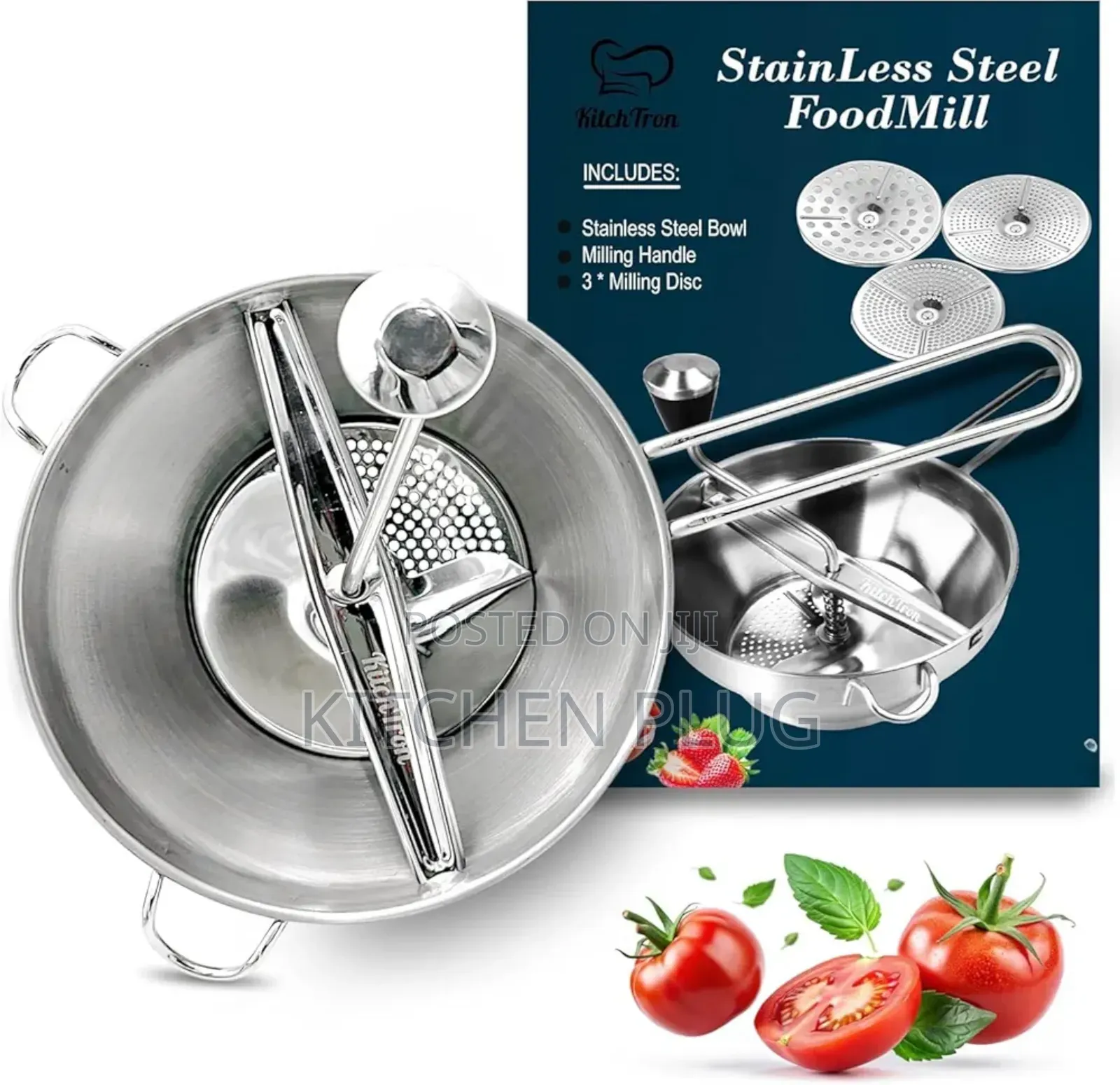 Stainless Steel Manual Food Mill, 『 Fruits and Vegetables Slicer 』