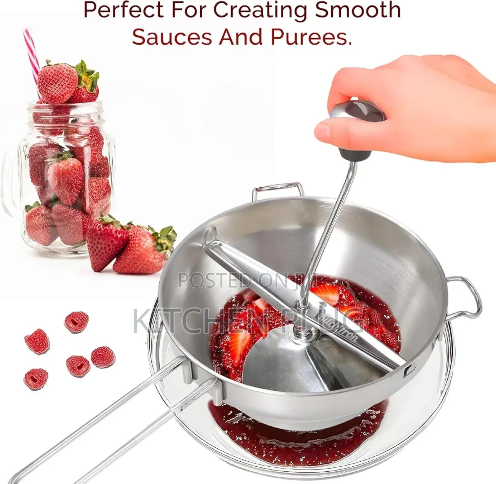 Stainless Steel Manual Food Mill, 『 Fruits and Vegetables Slicer 』