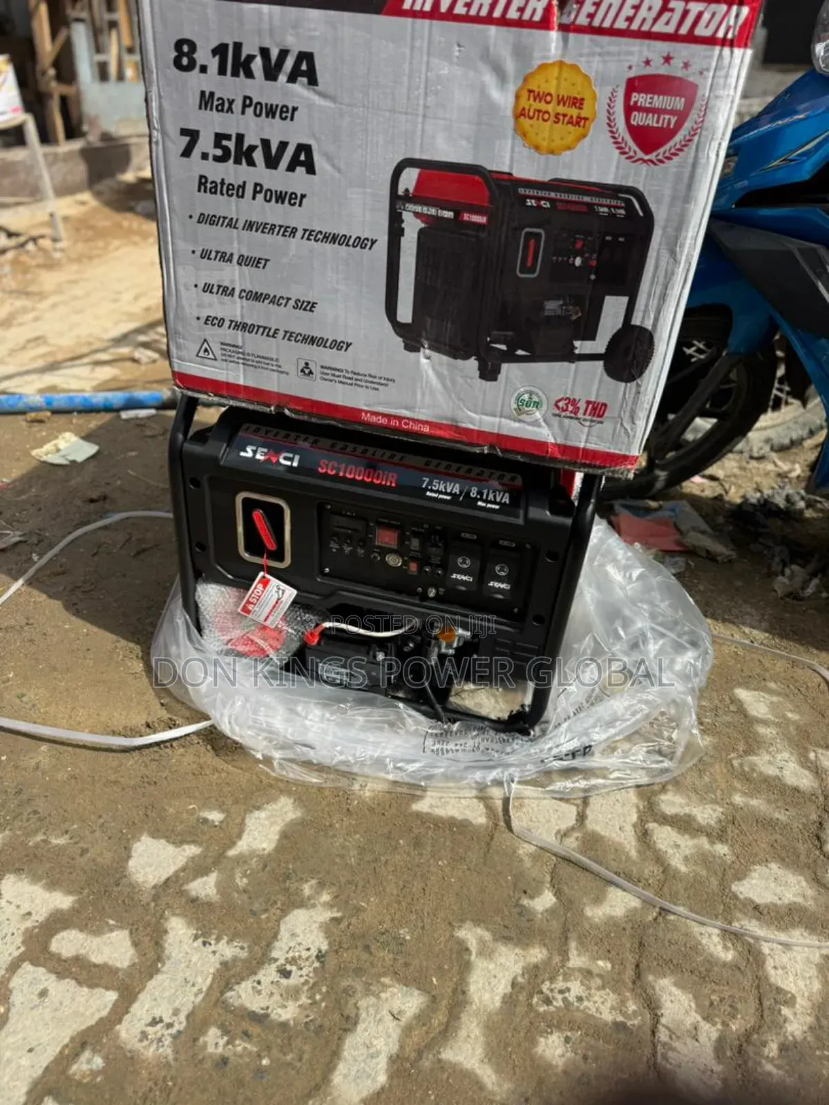 Senci 8.1kva Open Body Generator – Silent Cost Effective