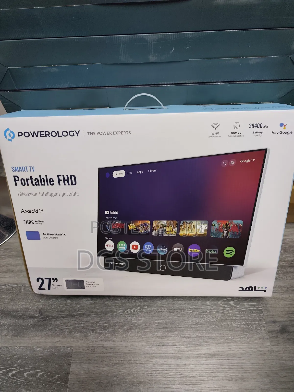 Powerology Smart Tv Portable Fhd 27" Screen Size
