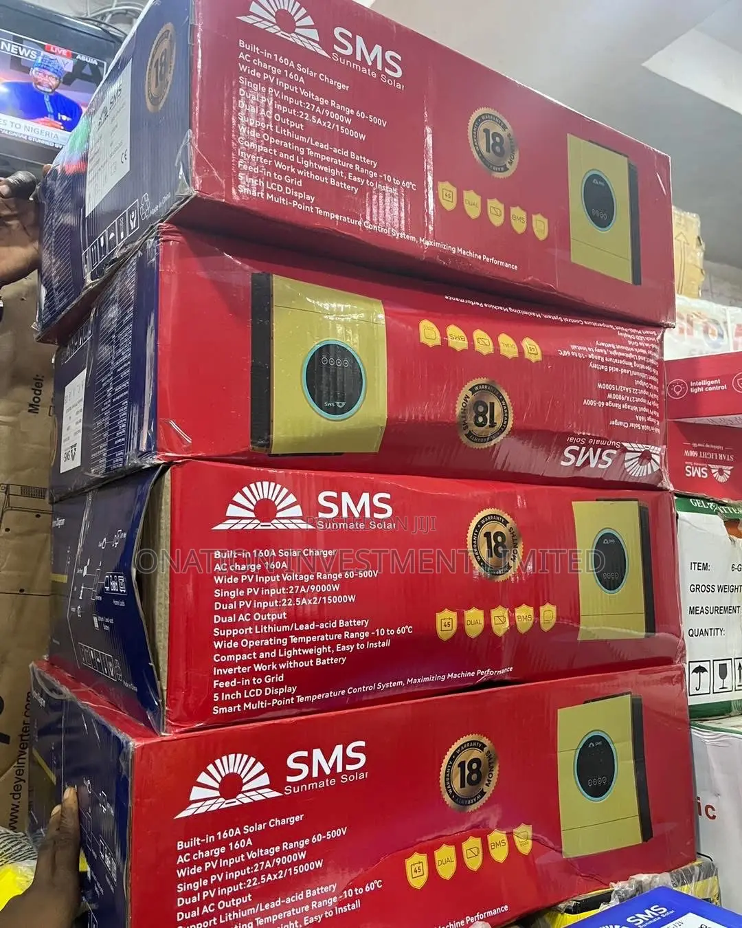 SMS 12kva 48v Hybrid Inverter – 15,000w Pv Input