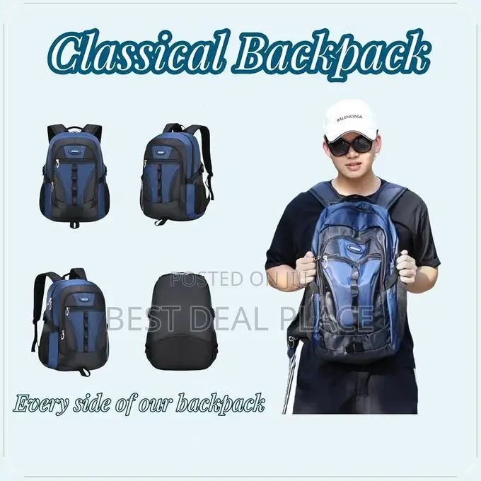 Student Sports School Backpack Bag Book Bag With Large Capacity