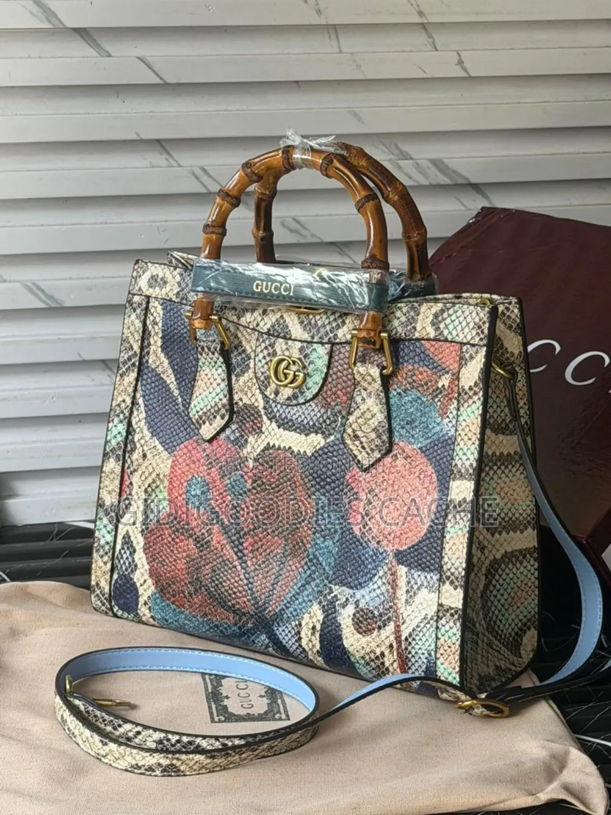 Gucci Handbags With Flowery Design