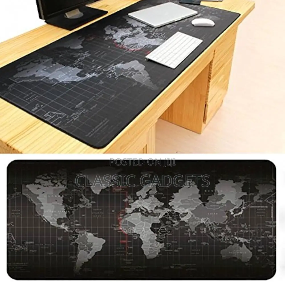 World Map Design Large Desk Mousepad