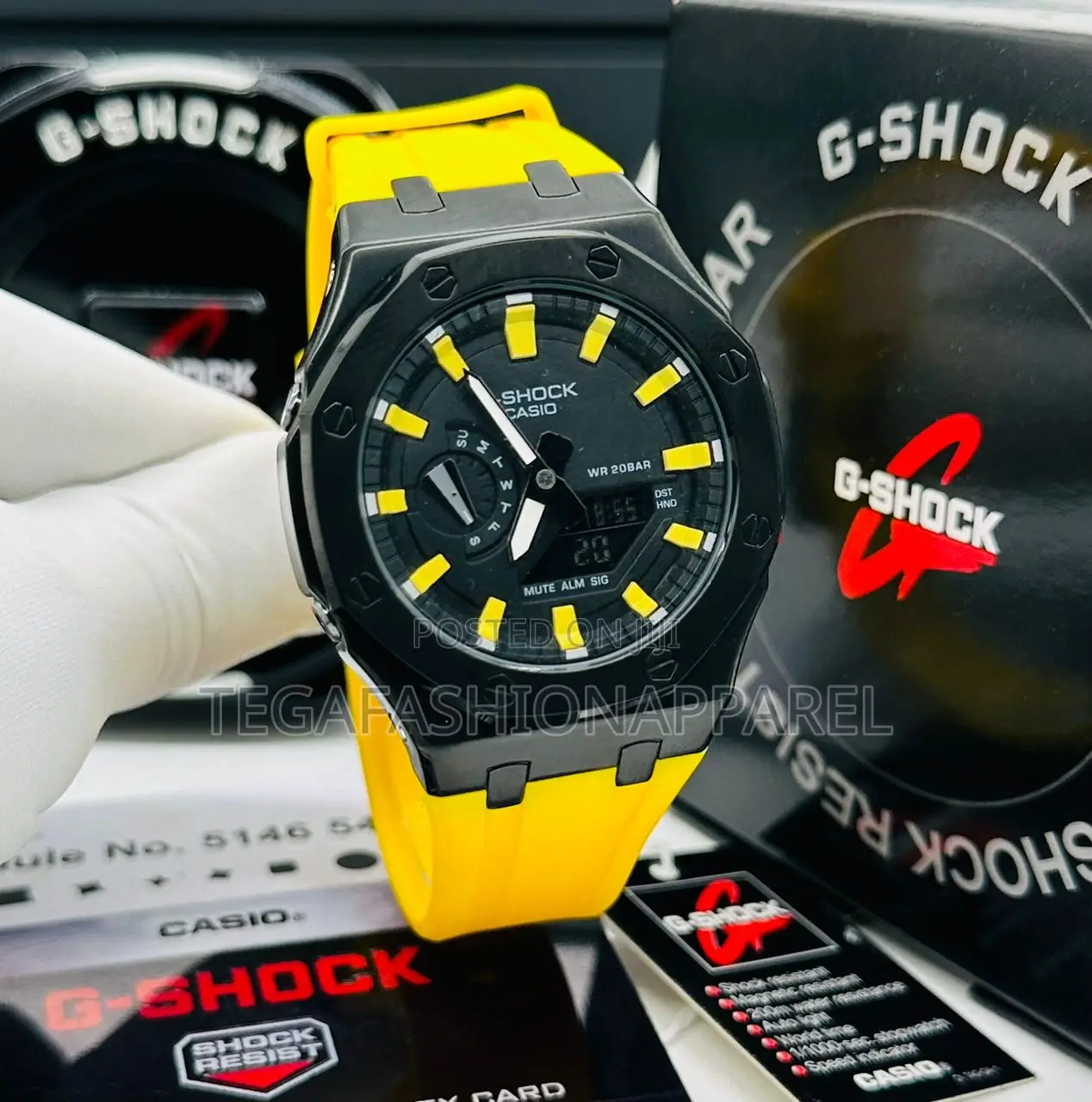 Casio G-Shock Digital Analog Rubber Steel Sheild Wristwatch
