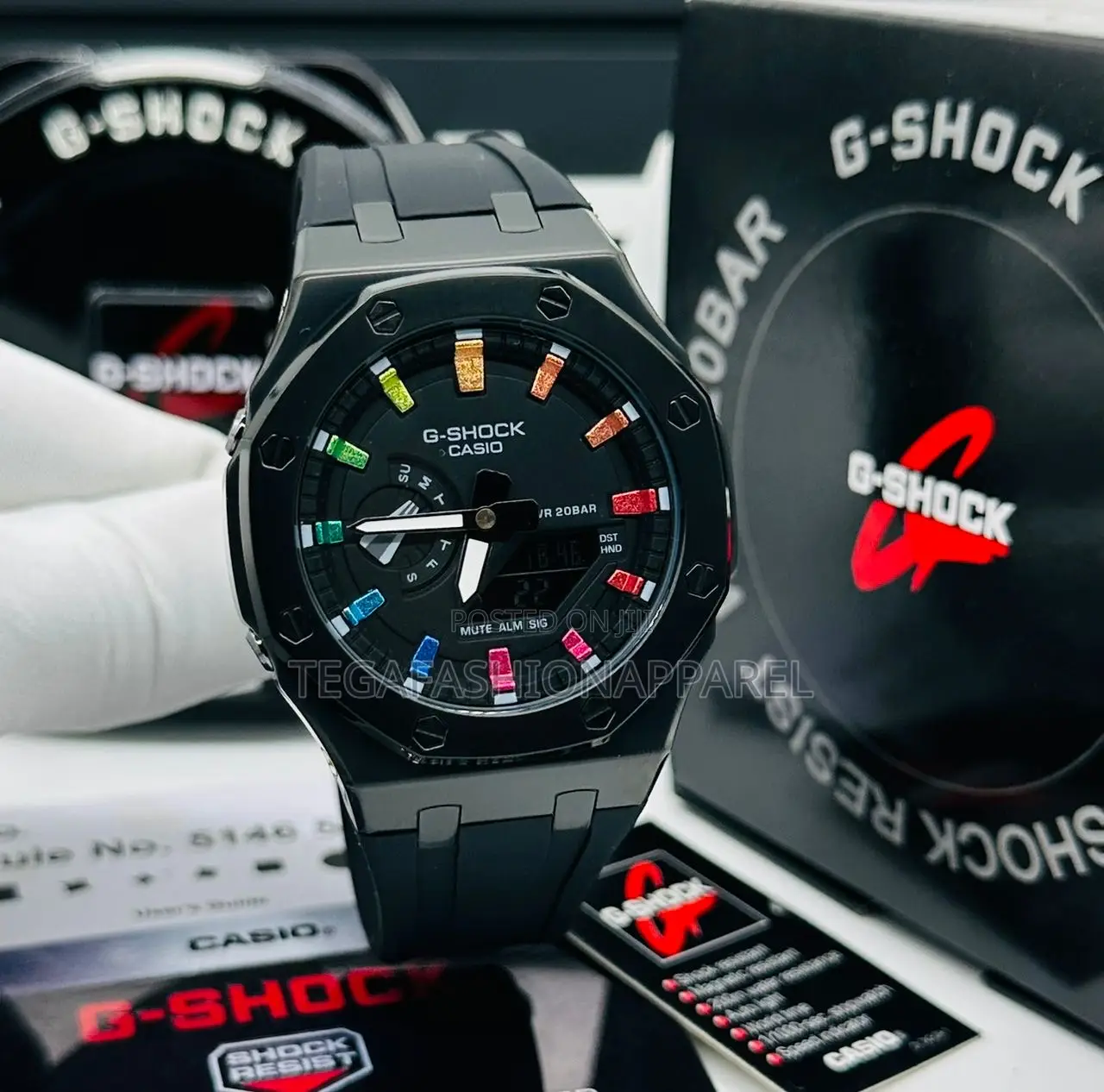 Casio G-Shock Digital Analog Rubber Steel Sheild Wristwatch
