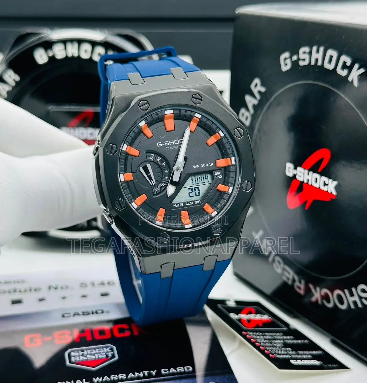 Casio G-Shock Digital Analog Rubber Steel Sheild Wristwatch