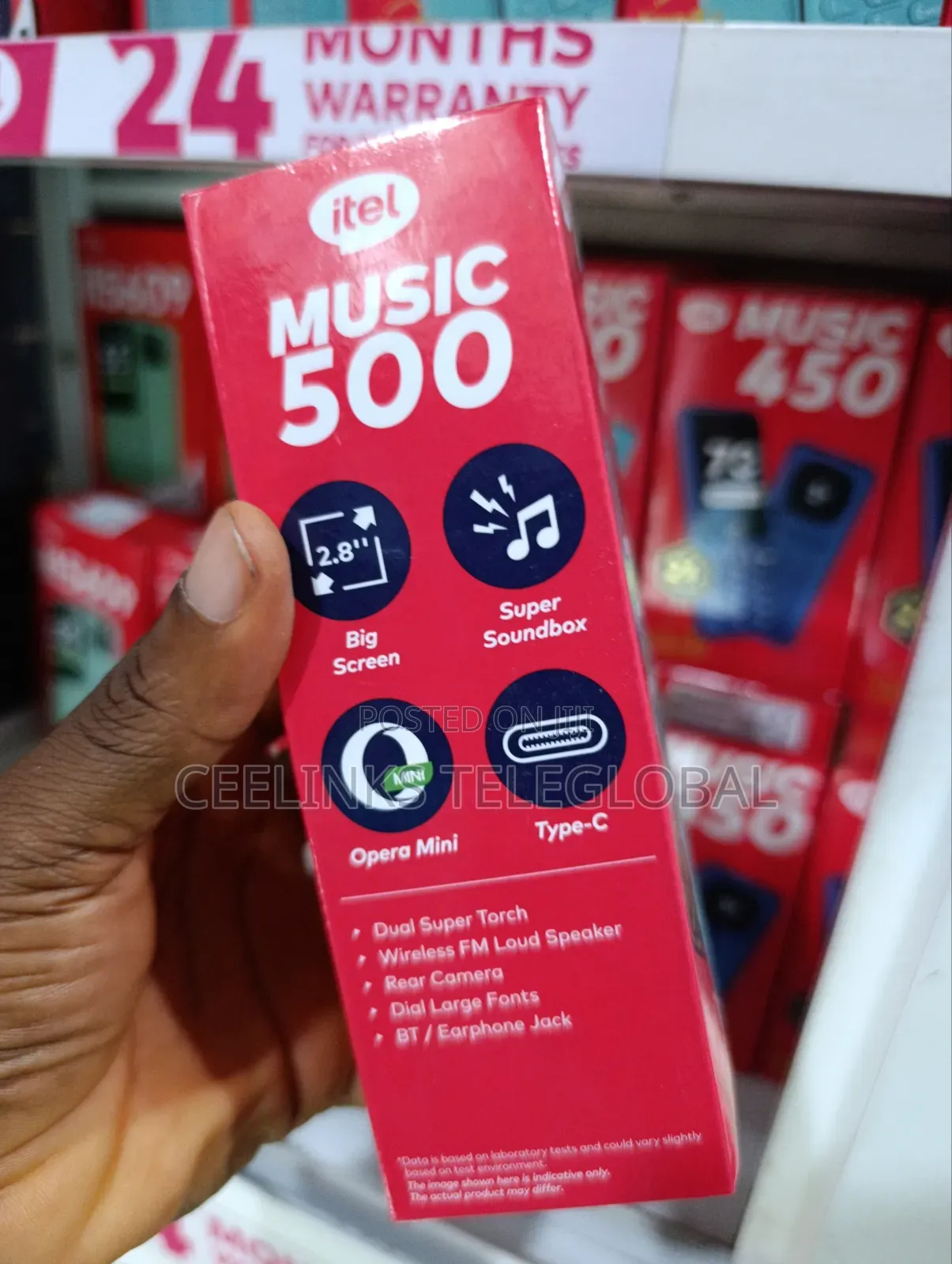 New Itel Music 500 Blue