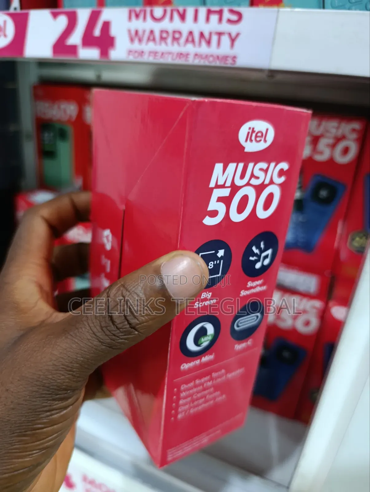 New Itel Music 500 Blue