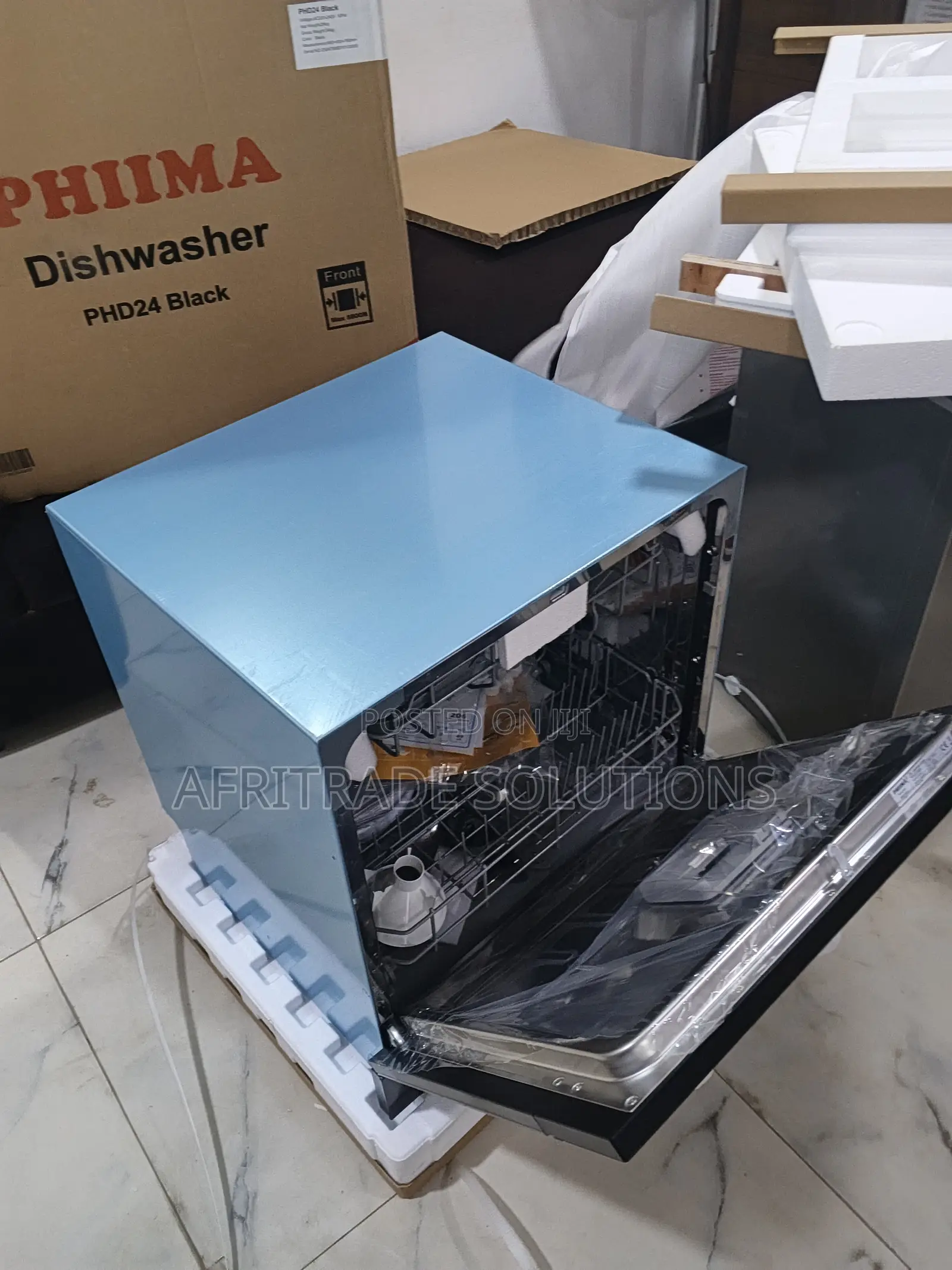 Phiima Phd24 Black Dishwasher – Powerful Cleaning System