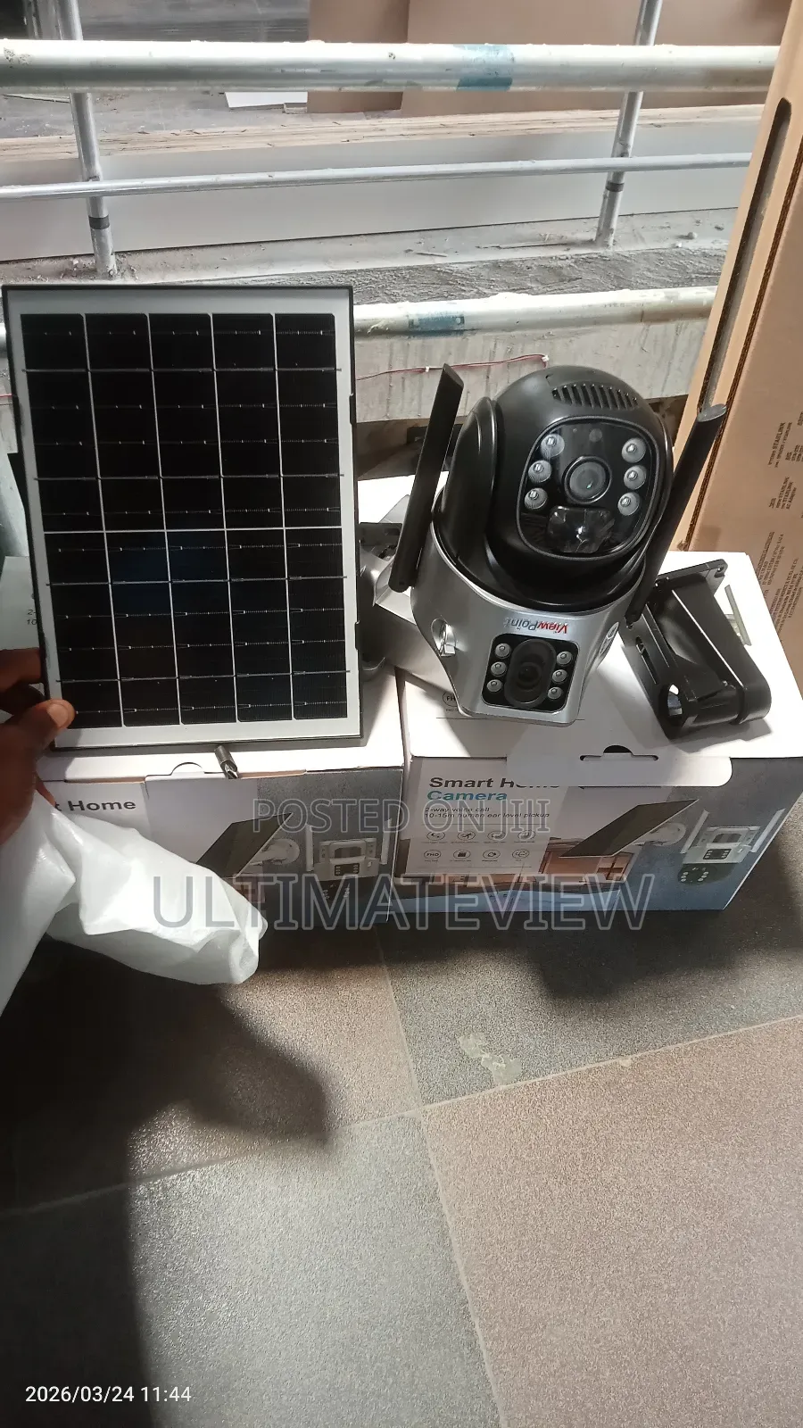 8mp V380 Solar Camera Dual Lens Simcard