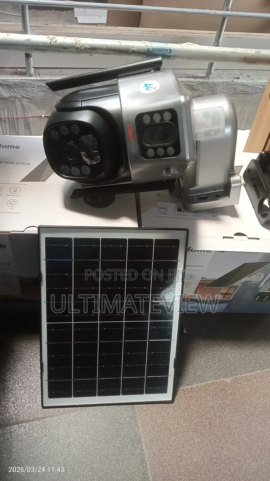Security Solar Camera 8mp Dual Lens