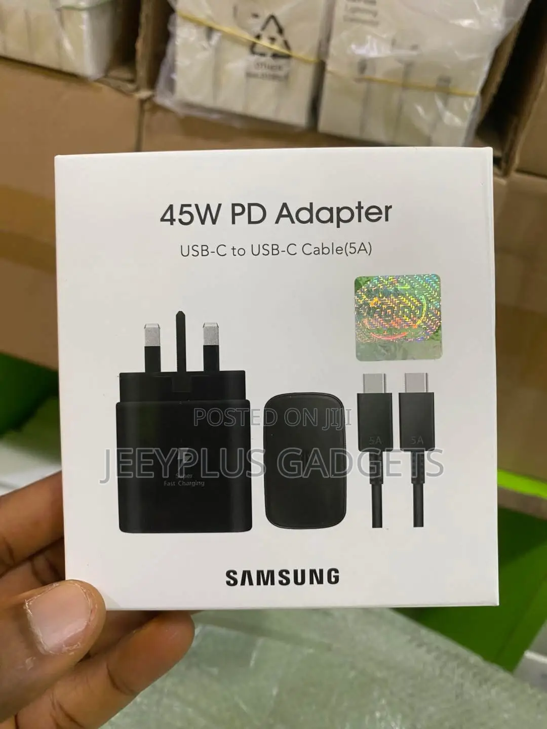 Samsung Charger 45w Pd Adapter Super Fast Charger Usb C-C Cable