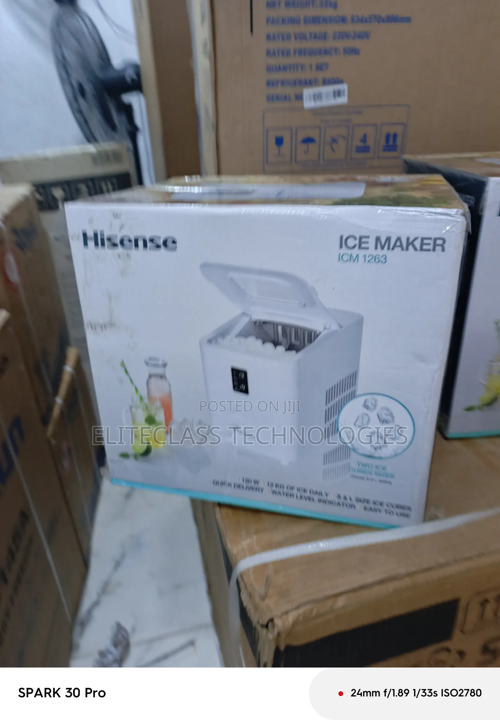 New Hisense Icm1263 12kg Ice Maker Machine