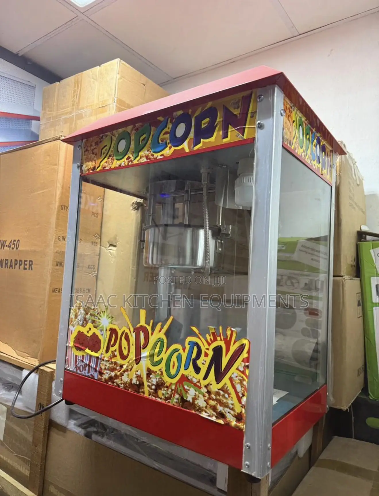 Electric Popcorn Machine With Display