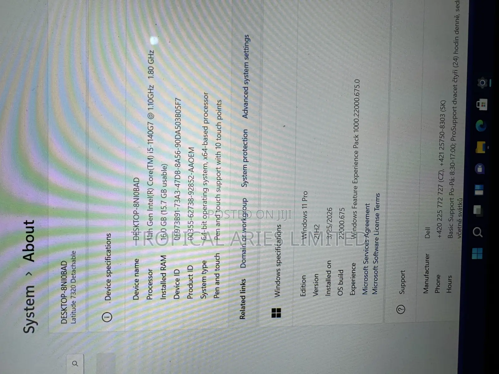 Laptop Dell Latitude 7320 16GB Intel Core i5 SSD 256GB