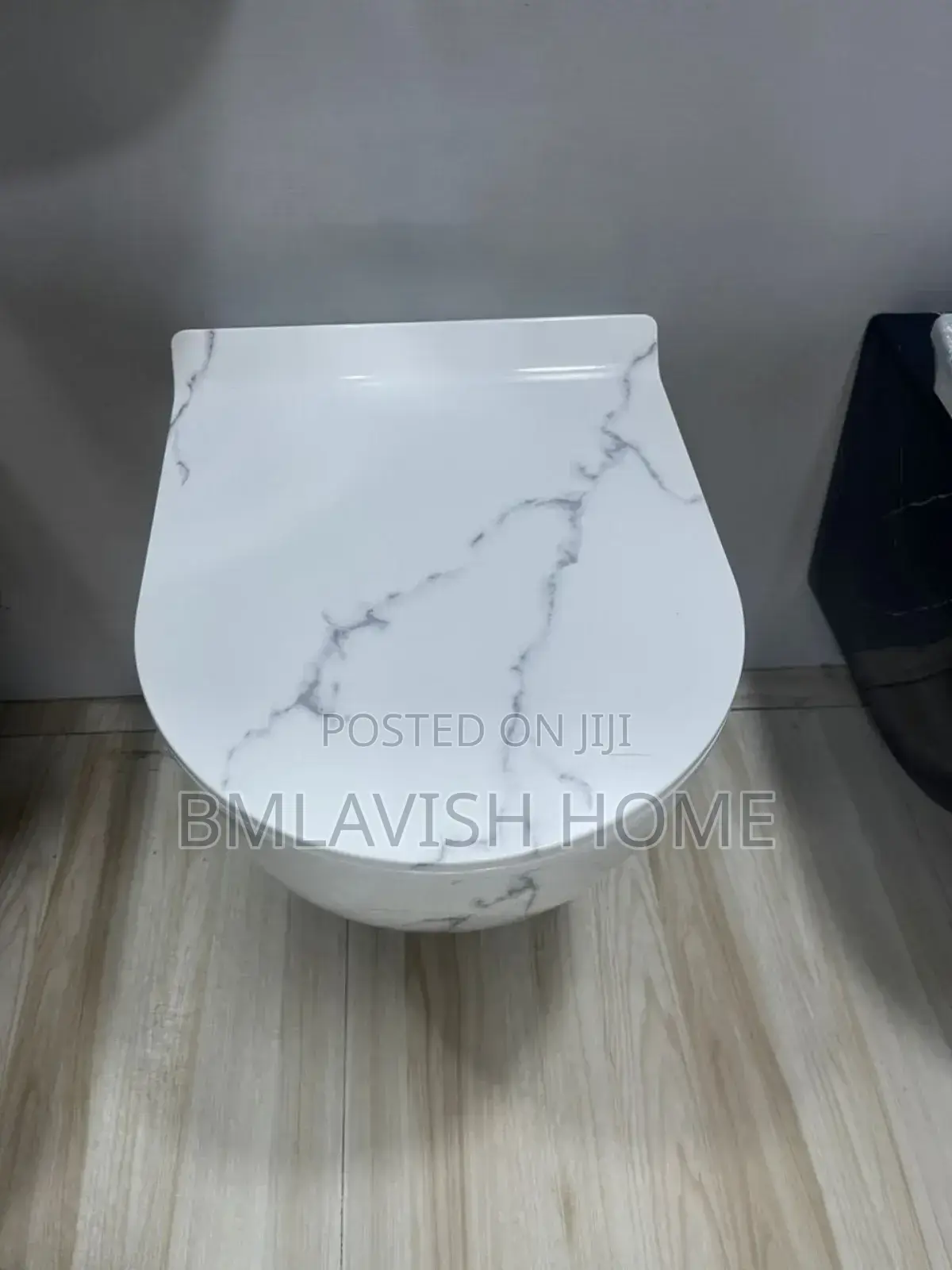 White Marble Wall-Hung Concealed Water Closet Set With Tank