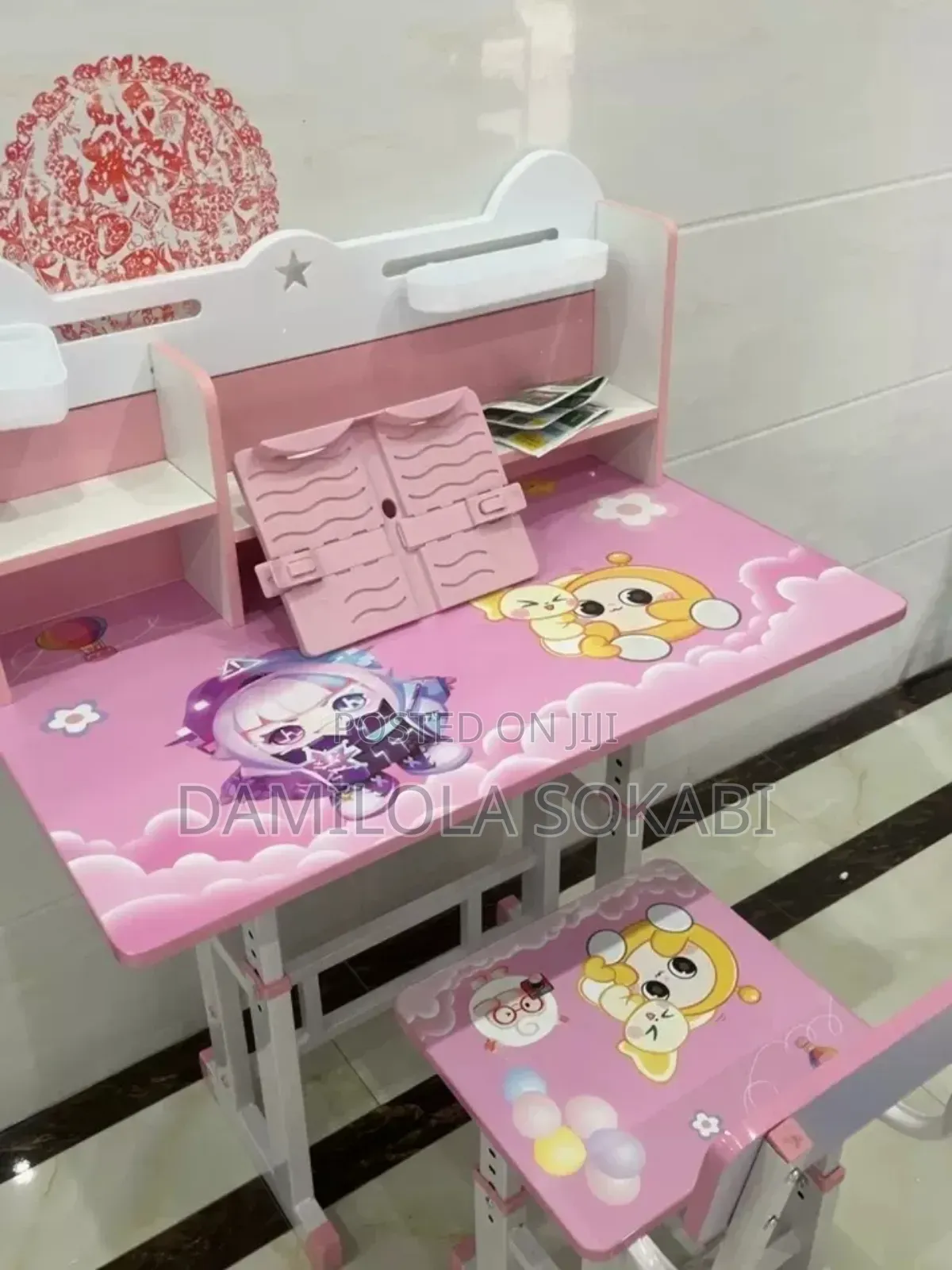 Children Adjustable Table And Desk Set