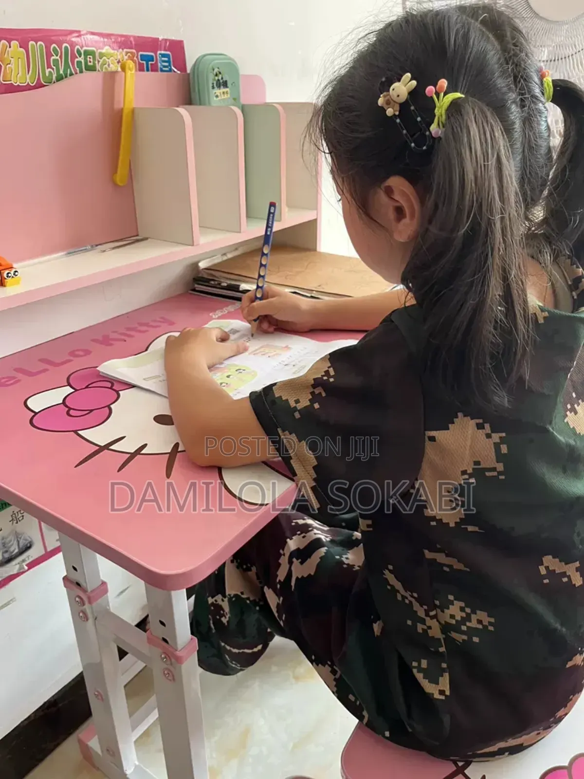 Children Adjustable Table And Desk Set