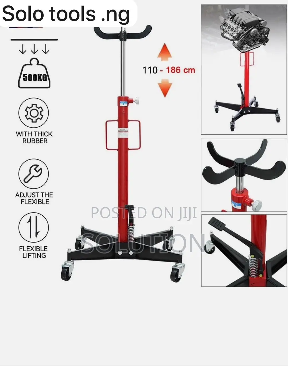 Heavy Duty Vertical Transmission Jack 0.5ton