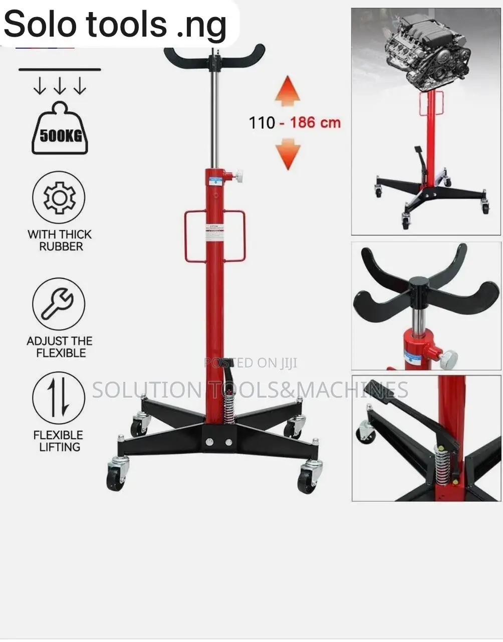 Heavy Duty Vertical Transmission Jack 0.5ton