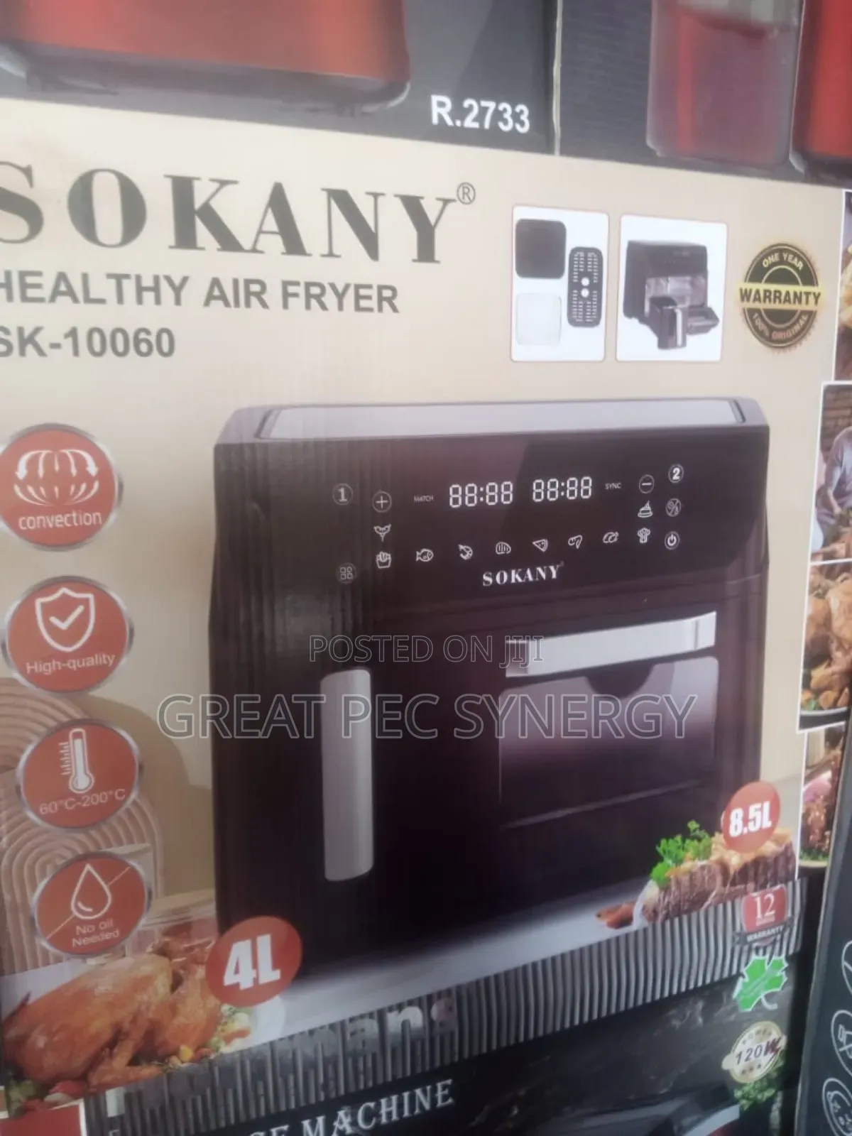 Sokany Air Fryer (12.5 Liter)