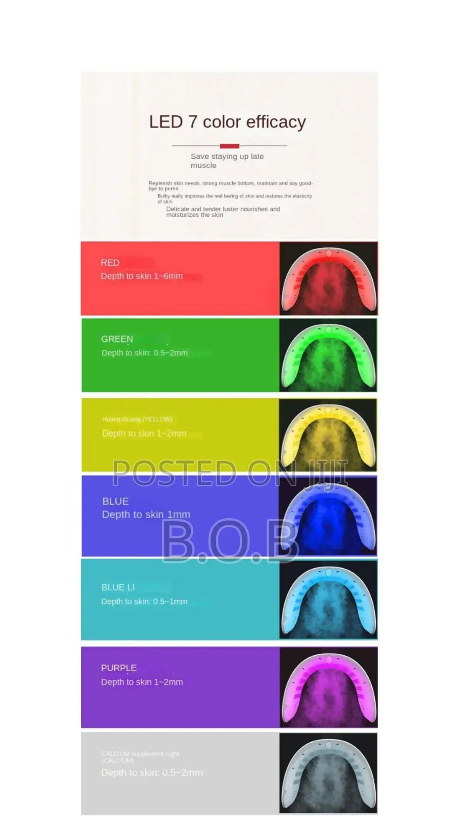Photon Led Light Therapy Device (6 Colors With Near Infrared Light )