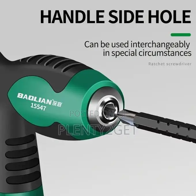 Versatile T-Handle Ratchet Screwdriver - Dual-Purpose, Strong Magnetic