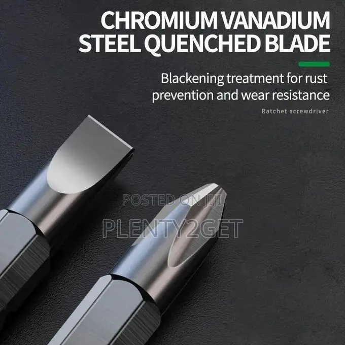 Versatile T-Handle Ratchet Screwdriver - Dual-Purpose, Strong Magnetic