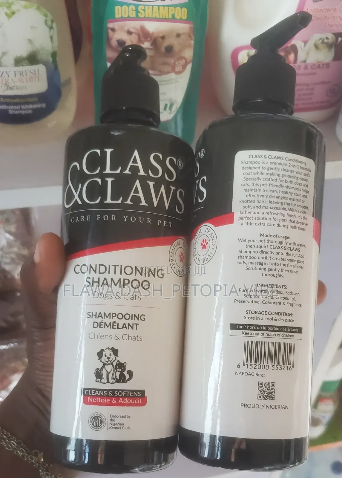 CLASS CLAWS Conditioning Shampoo for Dogs Cats – 500ml