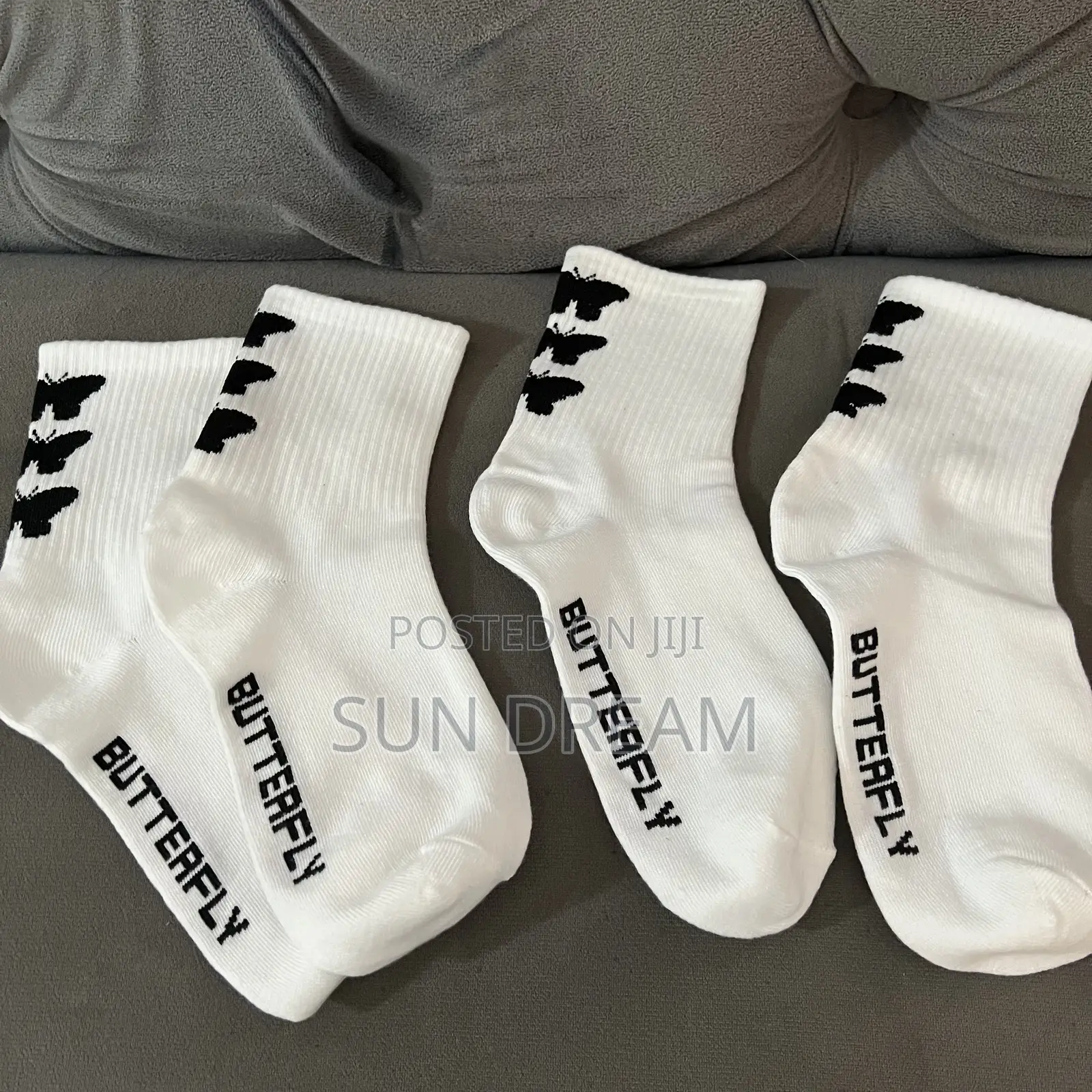 Butterfly Socks White Socks Y2k Vintage Sock