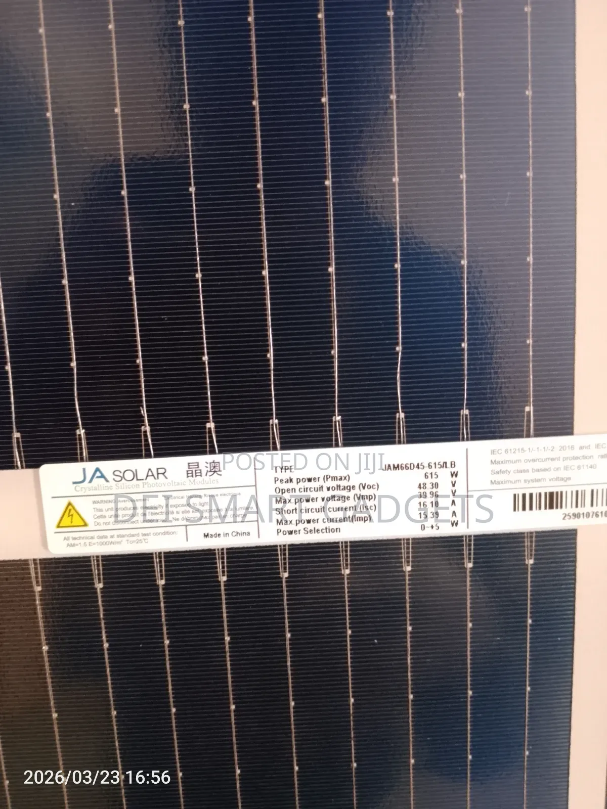 605 Ja Solar Panel