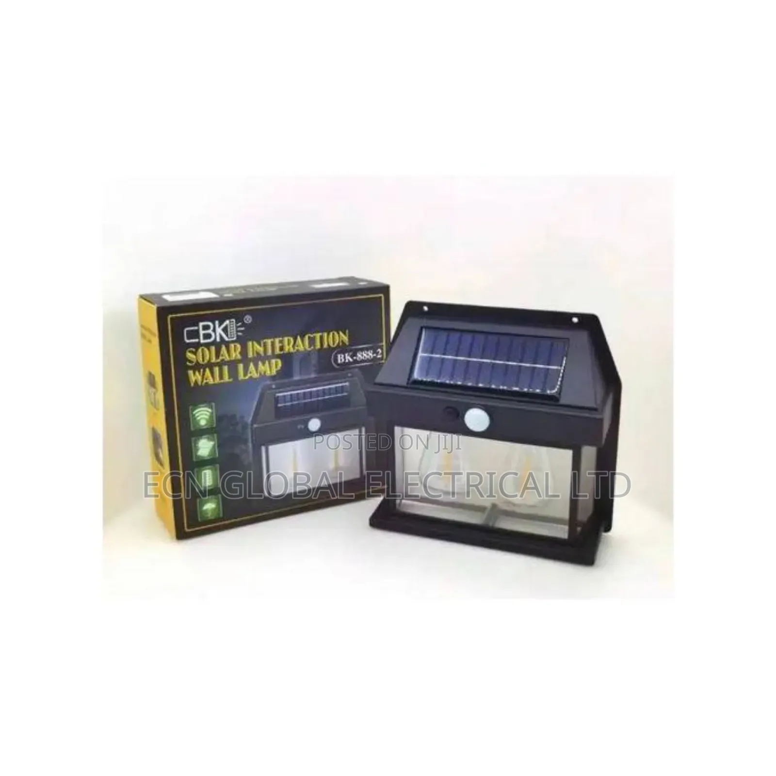 Generic Solar Motion Sensor Wall Lamp – Outdoor Waterproof Security