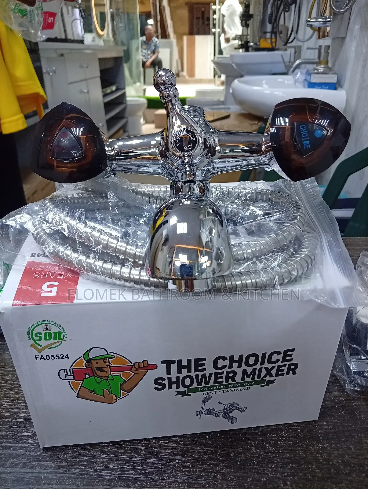 Title: Premium "The Choice" Shower Mixer Tap Set–Son Certified (New)