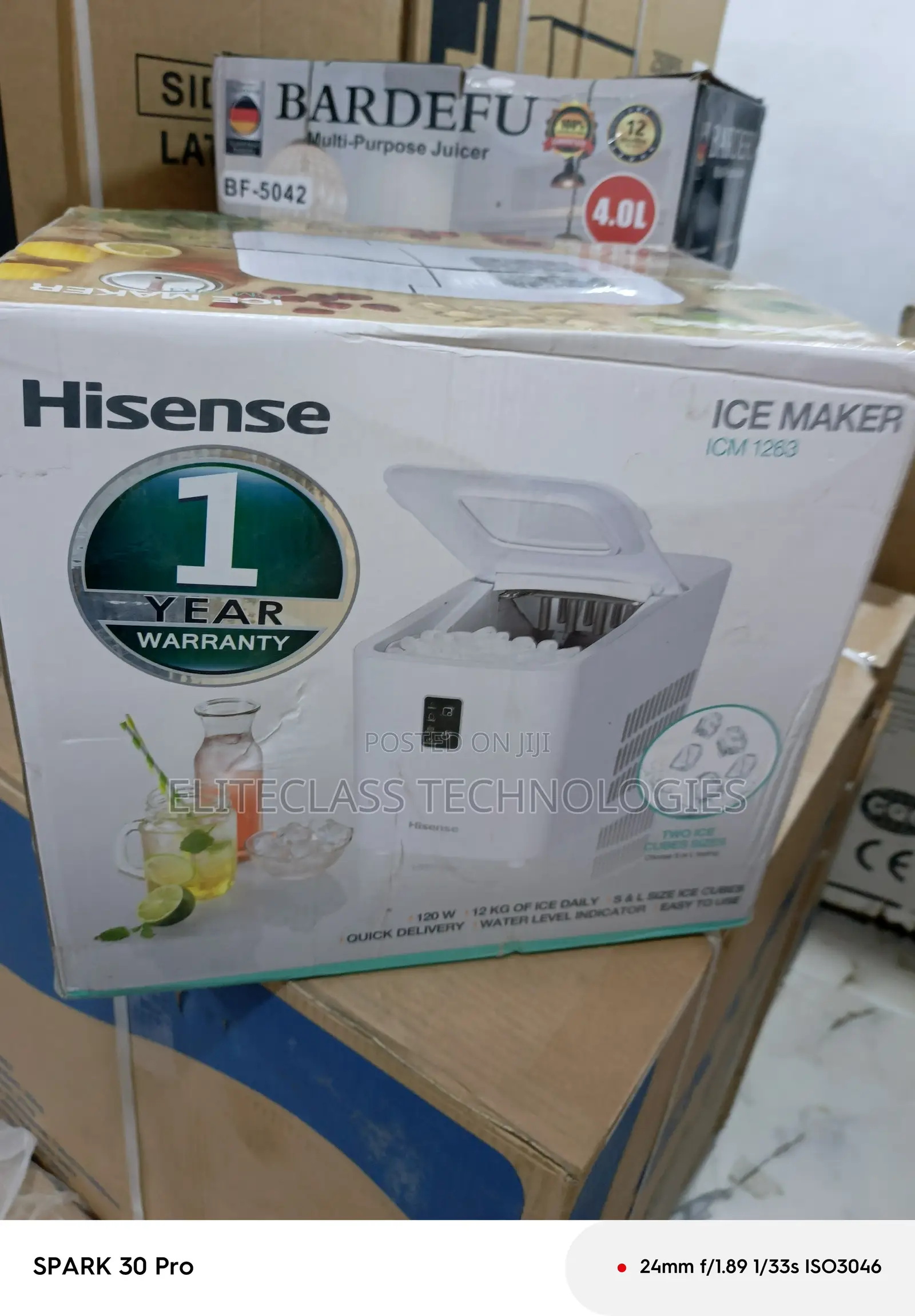 Hisense 12kg Ice Maker Icm1263 Portable Unit