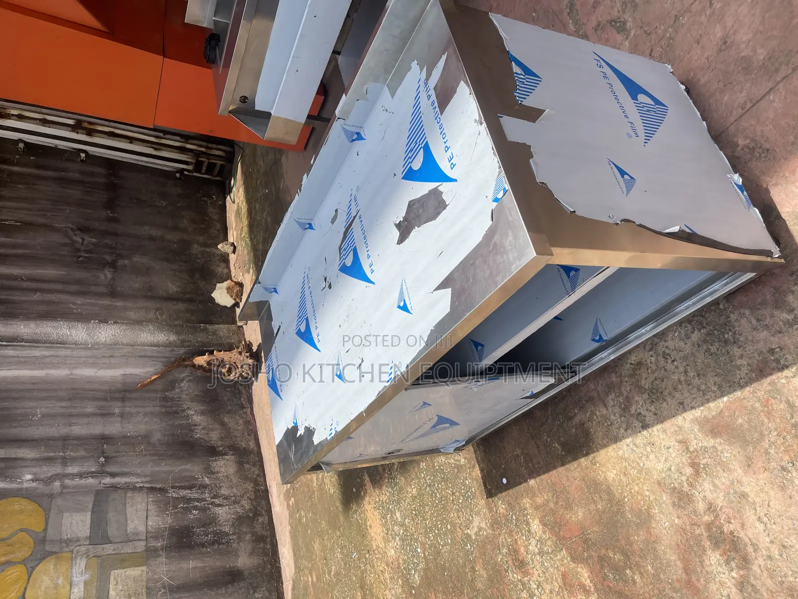Stainless Table With Cupboard