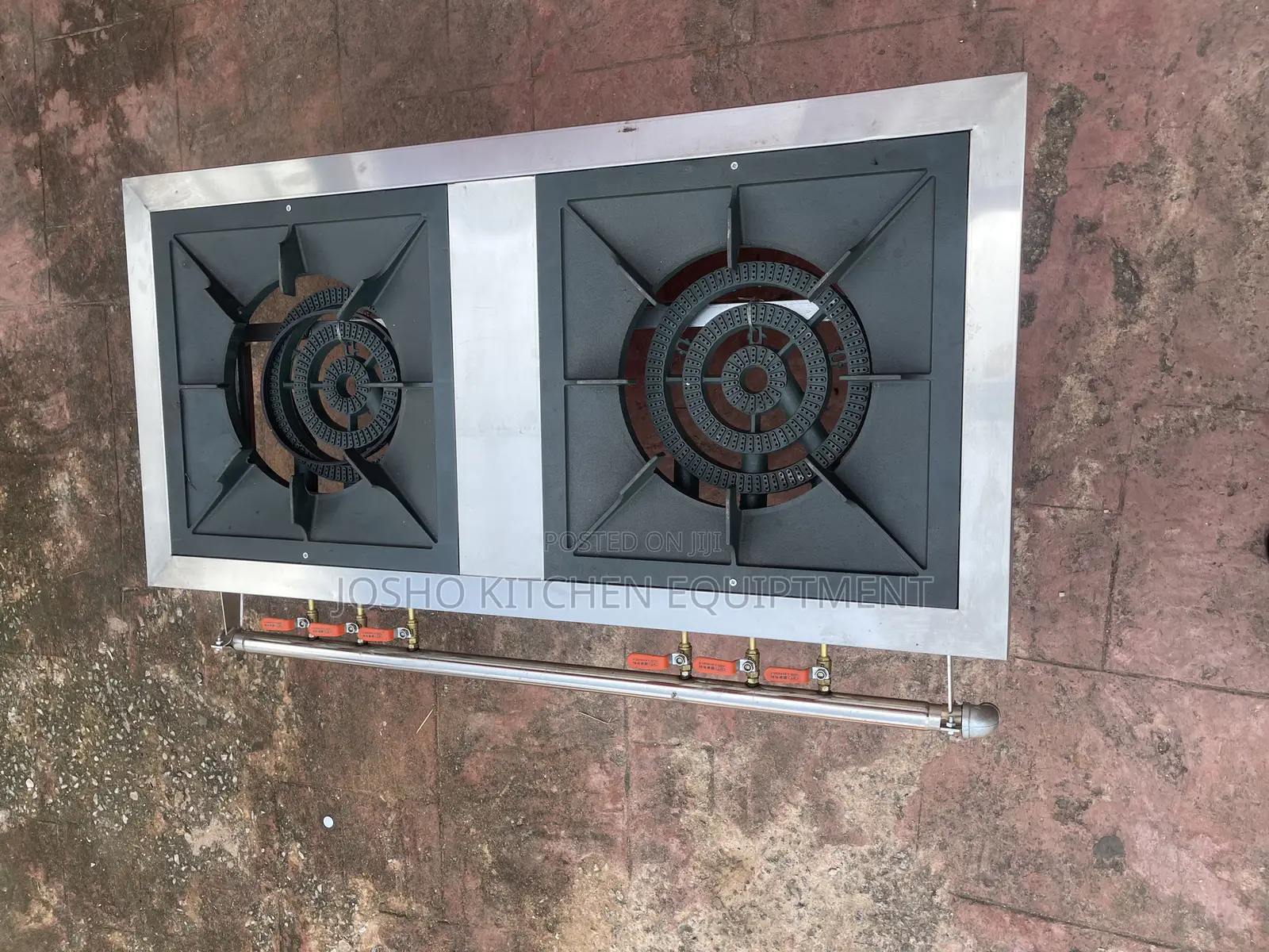 Industrial Double Burner Gas Cooker