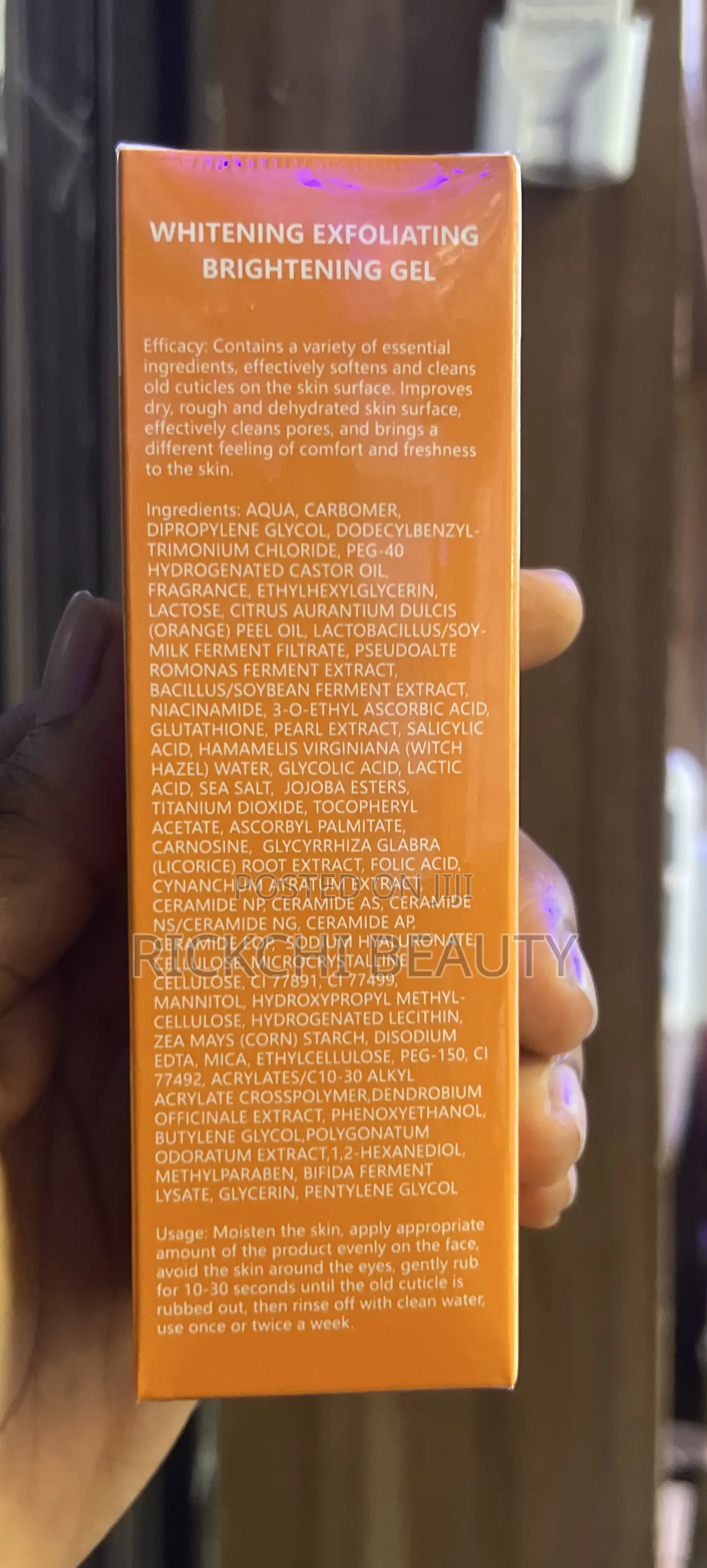 Orange Pouqur Enzymes Exfoliating Brightening Gel