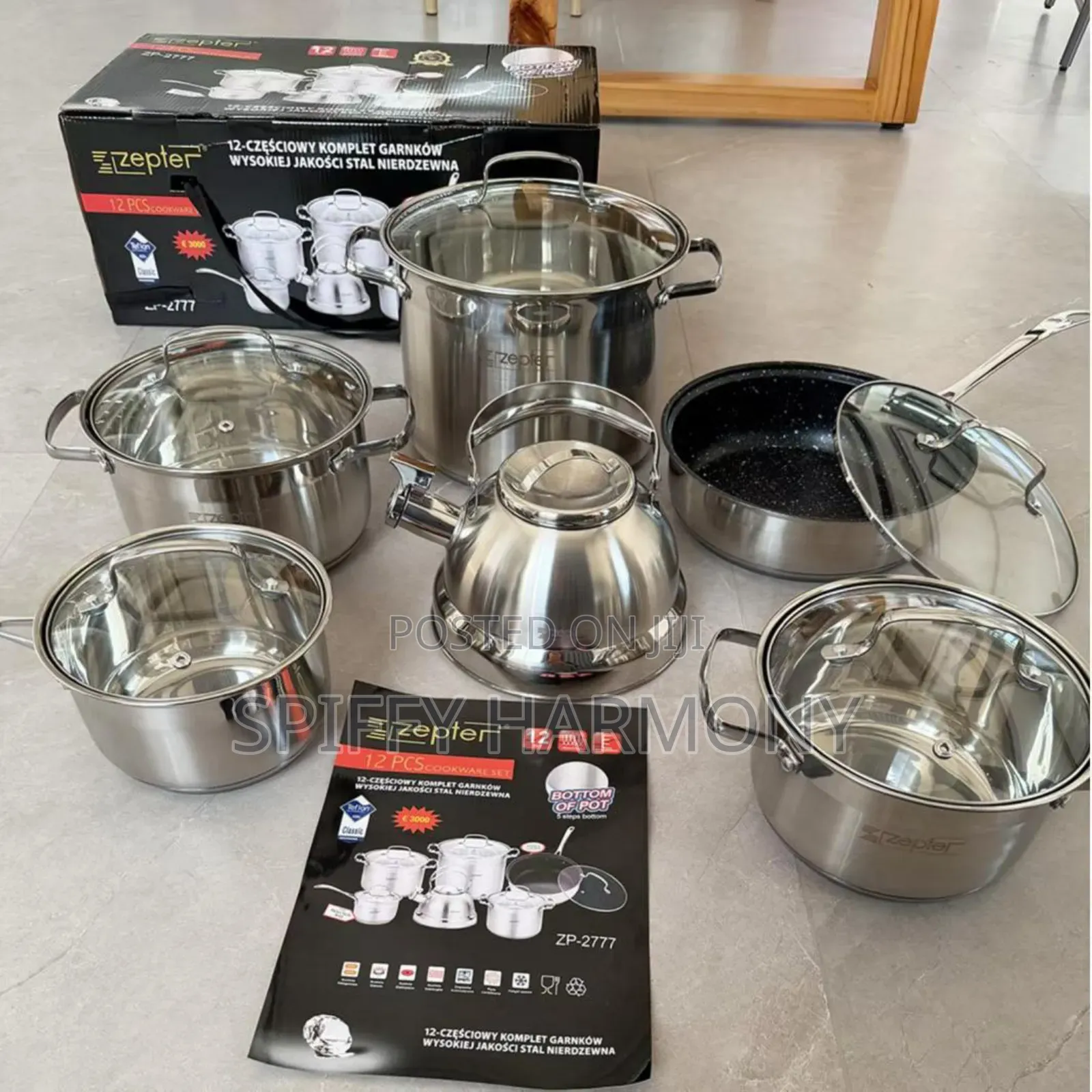 Zepter 12pcs Stainless Cookware Set